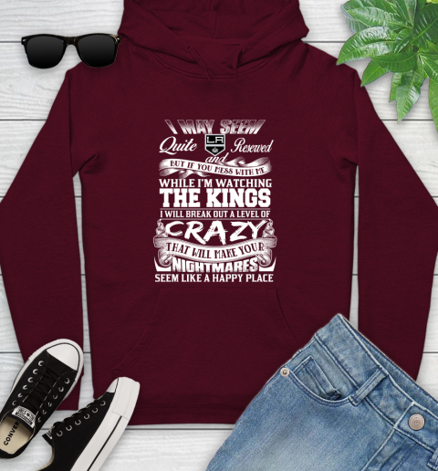 Los Angeles Kings NHL Hockey Don't Mess With Me While I'm Watching My Team Youth Hoodie 7