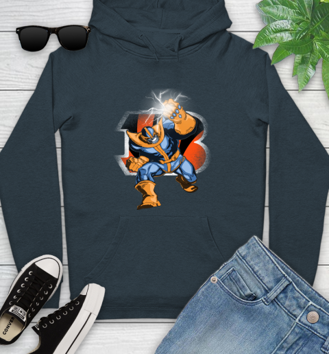 Cincinnati Bengals NFL Football Thanos Avengers Infinity War Marvel Youth Hoodie 10