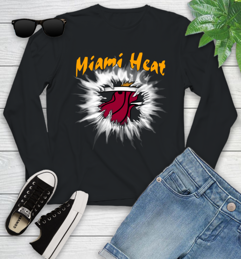 Miami Heat NBA Basketball Rip Sports Youth Long Sleeve