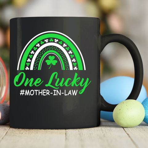 Rainbow One Lucky Mother in law St Patricks Day Gift Ceramic Mug 11oz