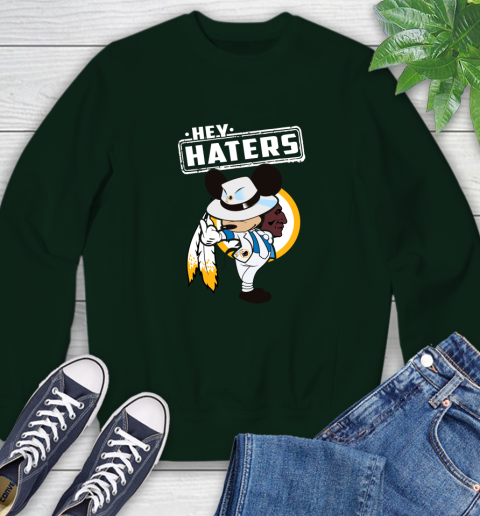 NFL Hey Haters Mickey Football Sports Washington Redskins Sweatshirt 12