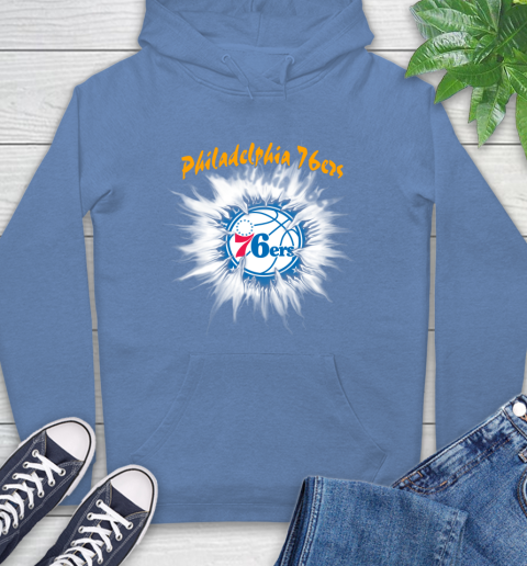 Philadelphia 76ers NBA Basketball Rip Sports Hoodie 11