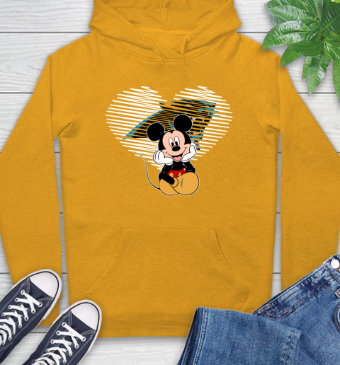 NFL Carolina Panthers The Heart Mickey Mouse Disney Football T Shirt_000 Hoodie 2