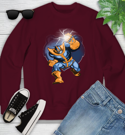 Memphis Grizzlies NBA Basketball Thanos Avengers Infinity War Marvel Youth Sweatshirt 4