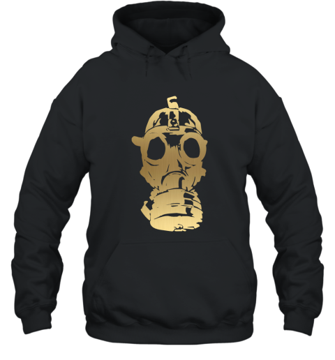 Cool Gold Gas Mask T Shirt Hooded