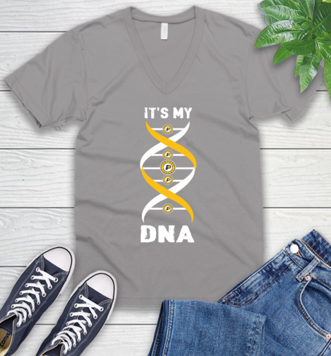 Indiana Pacers NBA Basketball It's My DNA Sports V-Neck T-Shirt 3