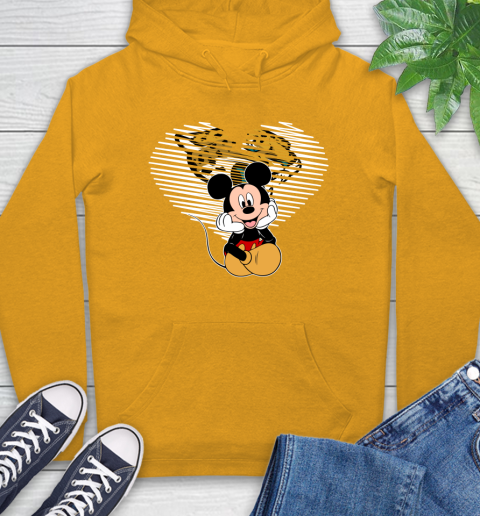 NFL Jacksonville Jaguars The Heart Mickey Mouse Disney Football T Shirt_000 Hoodie 2
