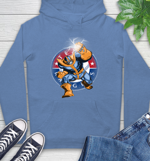 Texas Rangers MLB Baseball Thanos Avengers Infinity War Marvel Hoodie 11