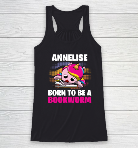 Annelise Born To Be A Bookworm Unicorn Racerback Tank 8