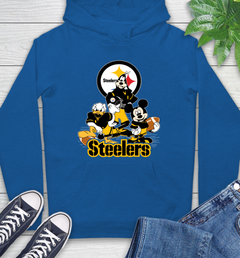 NFL Pittsburgh Steelers Mickey Mouse Donald Duck Goofy Football Shirt Hoodie 9