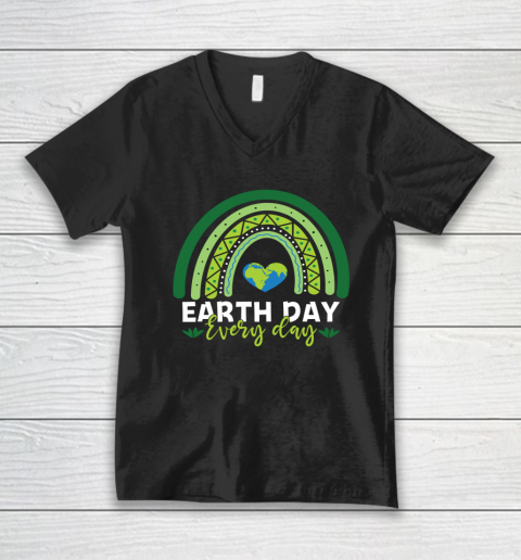 Earth Day Shirt Teacher Earth day Everyday Rainbow Earth Day V-Neck T-Shirt