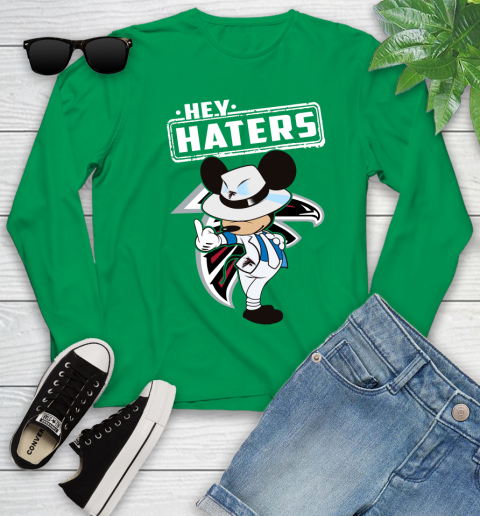 NFL Hey Haters Mickey Football Sports Atlanta Falcons Youth Long Sleeve 7