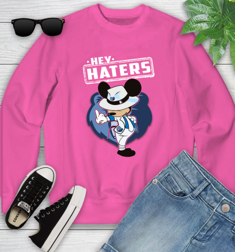 NBA Hey Haters Mickey Basketball Sports Memphis Grizzlies Youth Sweatshirt 6