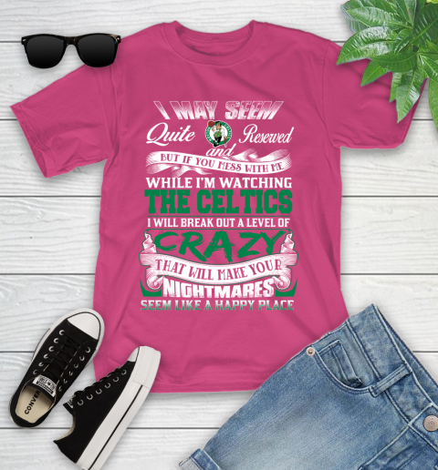 Boston Celtics NBA Basketball Don't Mess With Me While I'm Watching My Team Youth T-Shirt 11
