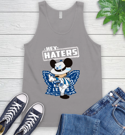 NHL Hey Haters Mickey Hockey Sports Toronto Maple Leafs Tank Top 3