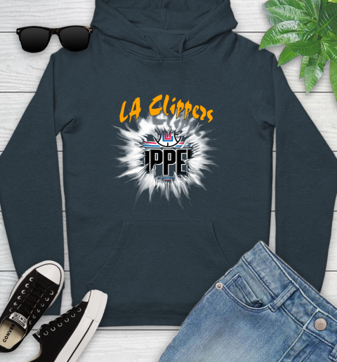 LA Clippers NBA Basketball Rip Sports Youth Hoodie 10