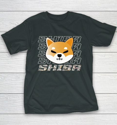 Shiba Coin Cryptocurrency SHIB Token Hoder Youth T-Shirt 4