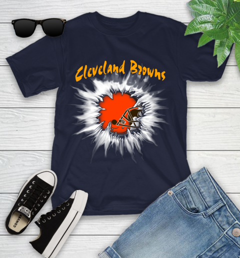 Cleveland Browns NFL Football Adoring Fan Rip Sports Youth T-Shirt 2