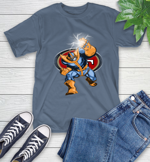 San Francisco 49ers NFL Football Thanos Avengers Infinity War Marvel T-Shirt 8