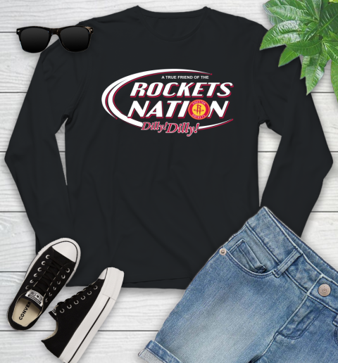 NBA A True Friend Of The Houston Rockets Dilly Dilly Basketball Sports Youth Long Sleeve
