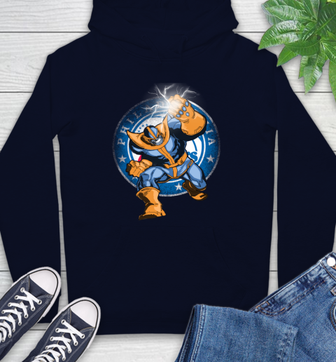 Philadelphia 76ers NBA Basketball Thanos Avengers Infinity War Marvel Hoodie 3