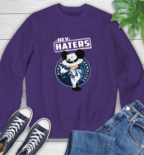 NBA Hey Haters Mickey Basketball Sports Minnesota Timberwolves Sweatshirt 4
