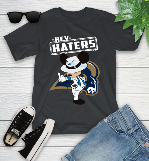 NFL Hey Haters Mickey Football Sports Los Angeles Rams Youth T-Shirt