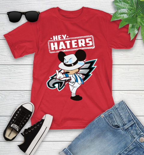 NFL Hey Haters Mickey Football Sports Philadelphia Eagles Youth T-Shirt 13