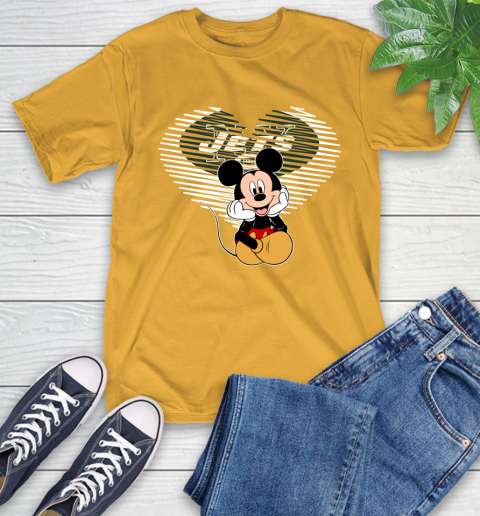 NFL New York Jets The Heart Mickey Mouse Disney Football T Shirt_000 T-Shirt 2