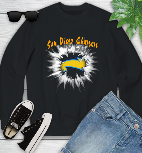 San Diego Chargers NFL Football Adoring Fan Rip Sports Youth Sweatshirt