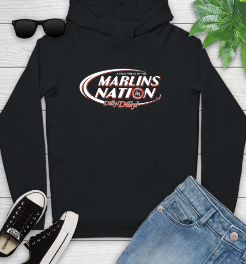 MLB A True Friend Of The Miami Marlins Dilly Dilly Baseball Sports Youth Hoodie