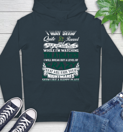 Oakland Athletics MLB Baseball Don't Mess With Me While I'm Watching My Team Hoodie 7