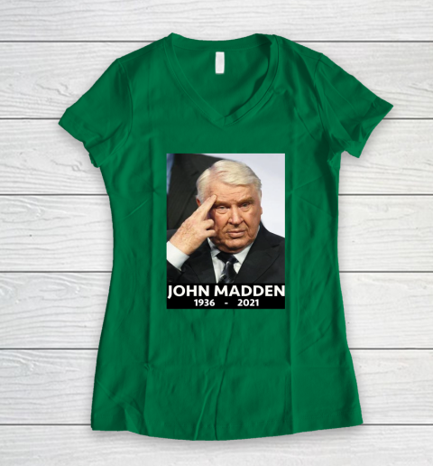 John Madden 1936  2021 Women's V-Neck T-Shirt 3