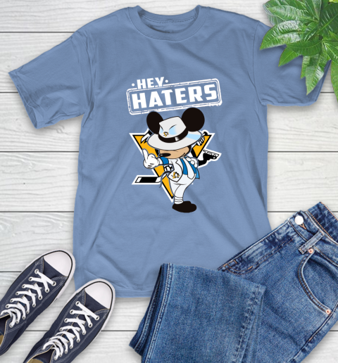 NHL Hey Haters Mickey Hockey Sports Pittsburgh Penguins T-Shirt 12