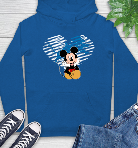 NFL Detroit Lions The Heart Mickey Mouse Disney Football T Shirt_000 Hoodie 9