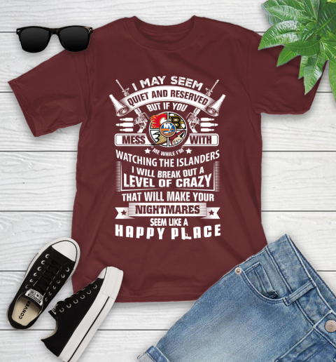 New York Islanders NHL Hockey Don't Mess With Me While I'm Watching My Team Sports Youth T-Shirt 14