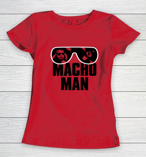 Macho Man Shirt Savage Sunglasses Graphic Women's T-Shirt 6