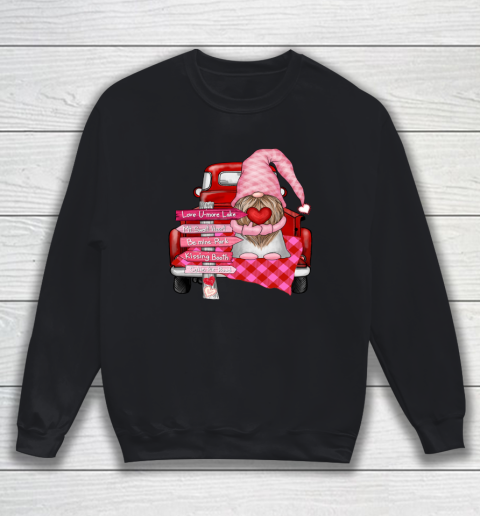Valentine Vintage Red Truck Gnomes You And Me Valentines Day Sweatshirt