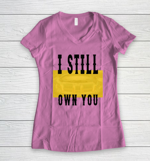I Still Own You Funny Football Shirt Women's V-Neck T-Shirt 5