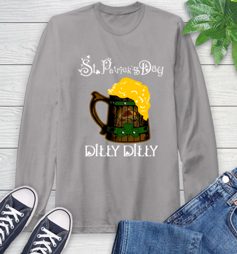 NHL Colorado Avalanche St Patrick's Day Dilly Dilly Beer Hockey Sports Long Sleeve T-Shirt 6