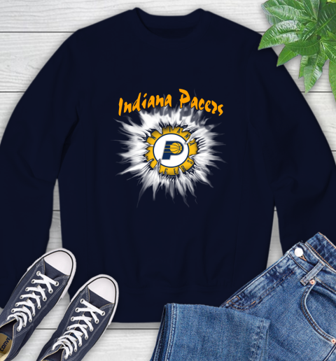 Indiana Pacers NBA Basketball Rip Sports Sweatshirt 2