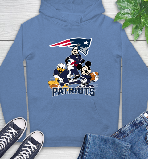 NFL New England Patriots Mickey Mouse Donald Duck Goofy Football Shirt Hoodie 11