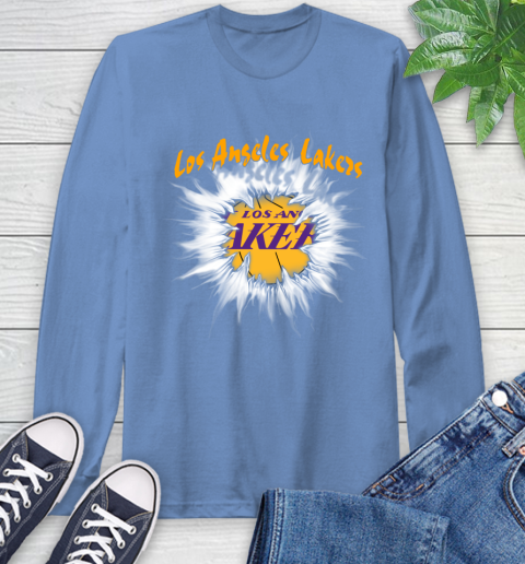 Los Angeles Lakers NBA Basketball Rip Sports Long Sleeve T Shirt