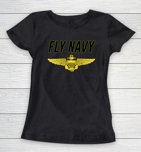 Fly Navy Shirt Pilot Wings Women's T-Shirt 9