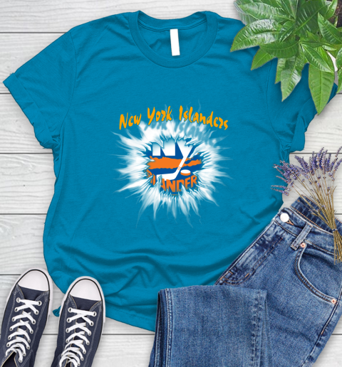 New York Islanders NHL Hockey Adoring Fan Rip Sports Women's T-Shirt 10