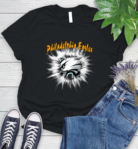 Philadelphia Eagles NFL Football Adoring Fan Rip Sports Women's T-Shirt