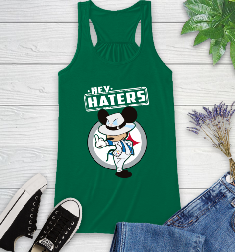 NFL Hey Haters Mickey Football Sports Pittsburgh Steelers Racerback Tank 6