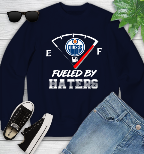 Edmonton Oilers NHL Hockey Fueled By Haters Sports Youth Sweatshirt 2