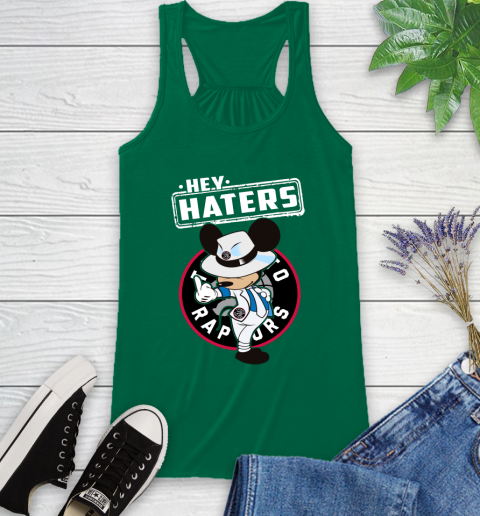 NBA Hey Haters Mickey Basketball Sports Toronto Raptors Racerback Tank 6
