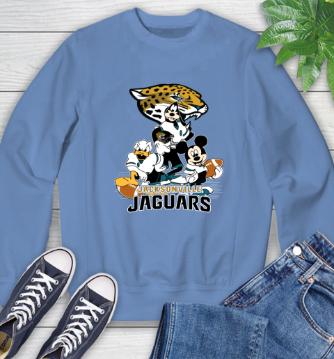 NFL Jacksonville Jaguars Mickey Mouse Donald Duck Goofy Football Shirt Sweatshirt 11
